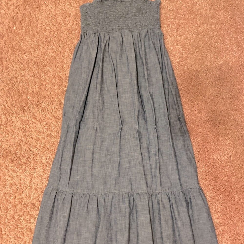 Long denim dress